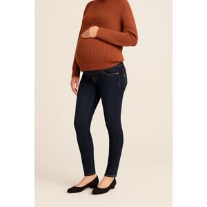 True Religion Maternity Skinny Jeans Womens 30 Dark Blue Made in USA